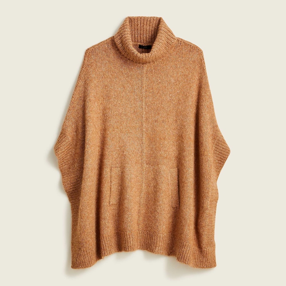 EUC J. Crew Relaxed Turtleneck Poncho Style BA411 M/L